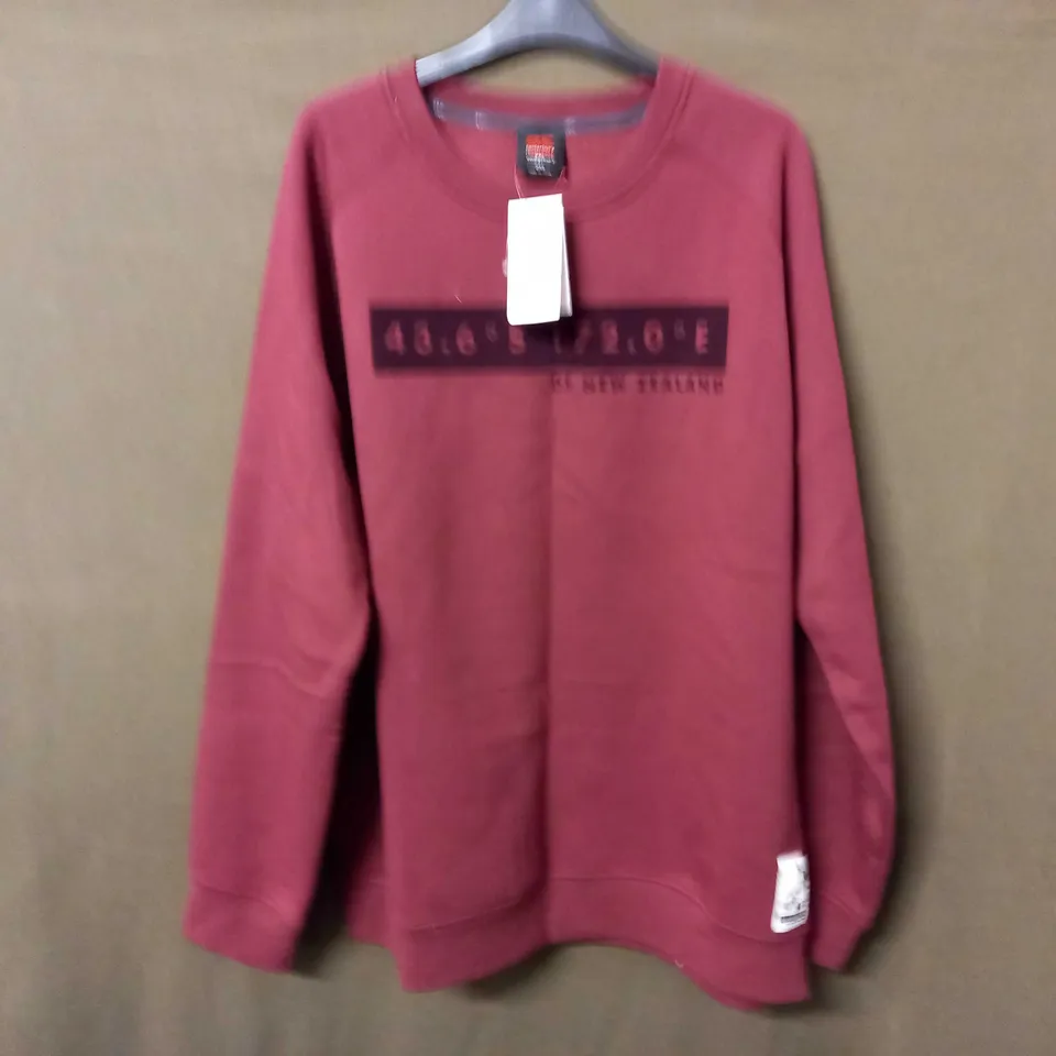 CANTERBURY CREW SWEATER IN MAROON - XXL