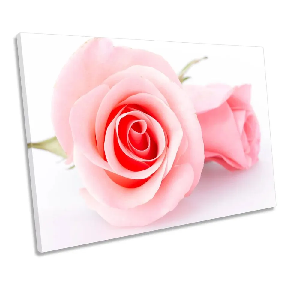 PINK FLORAL WRAPPED CANVAS PRINT