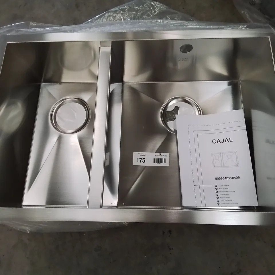 CAJAL STAINLESS STEEL 1.5 BOWL SINK