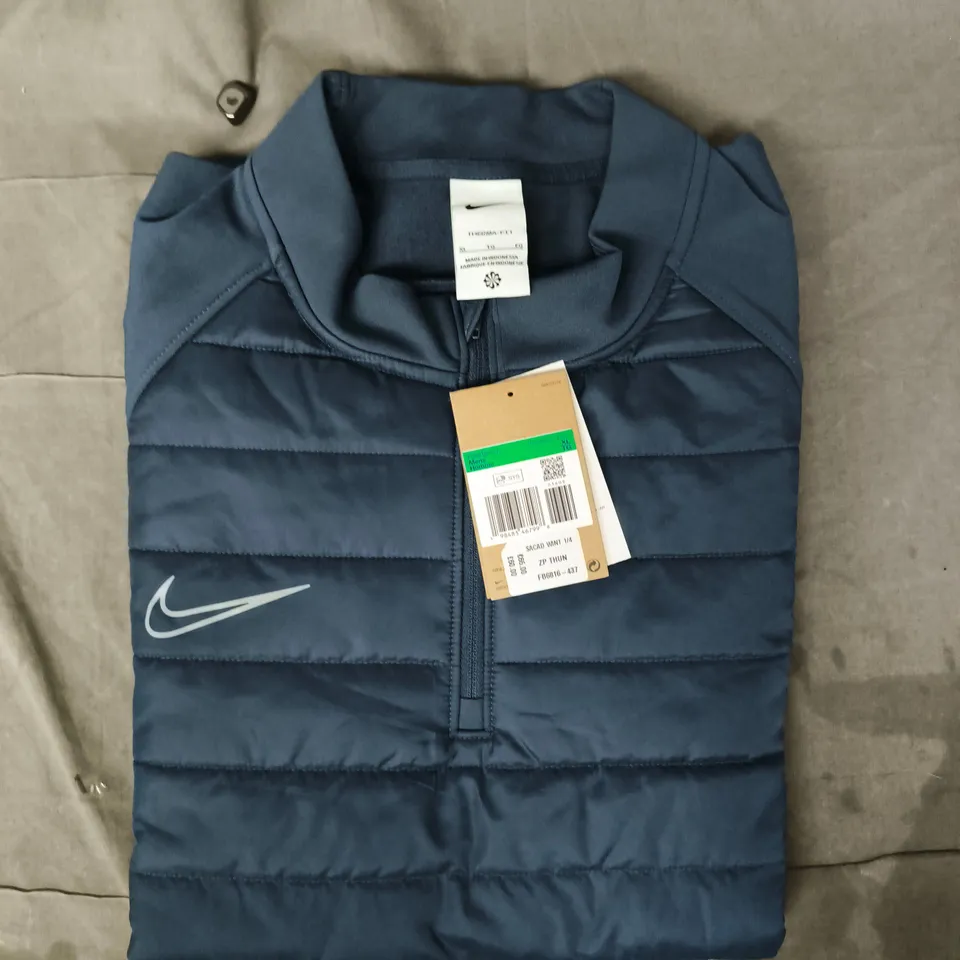 NIKE THERMA-FIT ACADEMY WINTER WARRIOR DRILL TOP IN BLUE SIZE XL