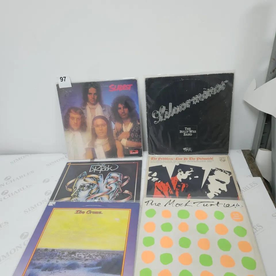 6 X VINYL RECORDS TO INCLUDE THE INDIE ROCK, ROCK.