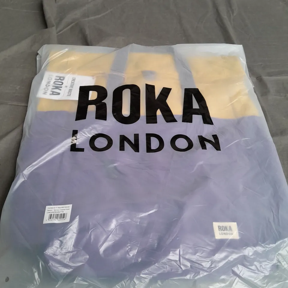 CREATIVE WASTE CANFIELD B IMPERIAL PURPLE/BAMBOO RECYCLED CANVAS BACKPACK 