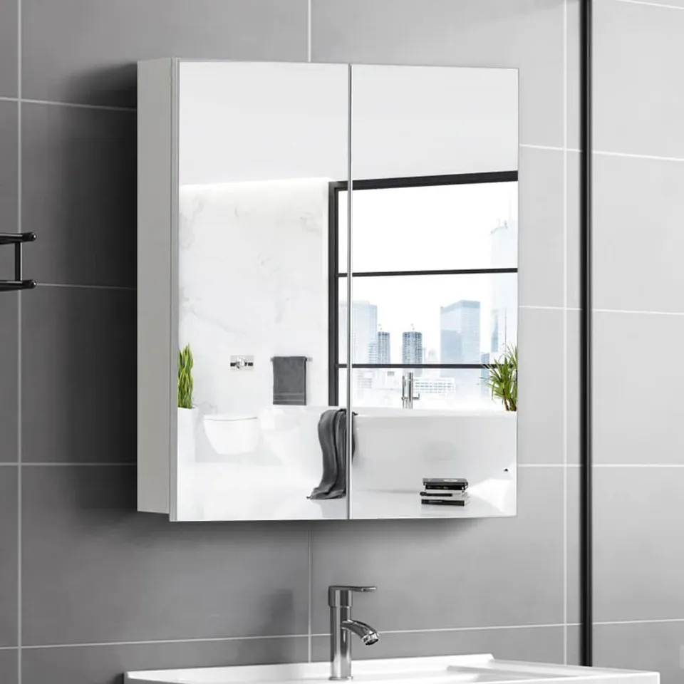 BOXED CARDELIA BATHROOM MIRROR CABINET [2 DOOR]