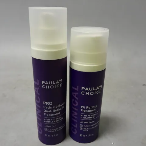 PAULA'S CHOICE PRO DUAL RETINOID TREATMENT 30ML AND 1% RETINOL TREATMENT 30ML