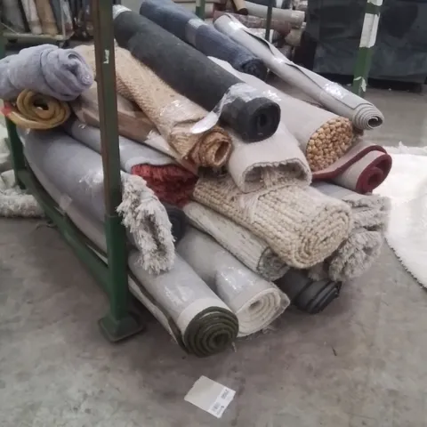 STILLAGE OF APPROXIMATELY 20 QUALITY DESIGNER RUGS