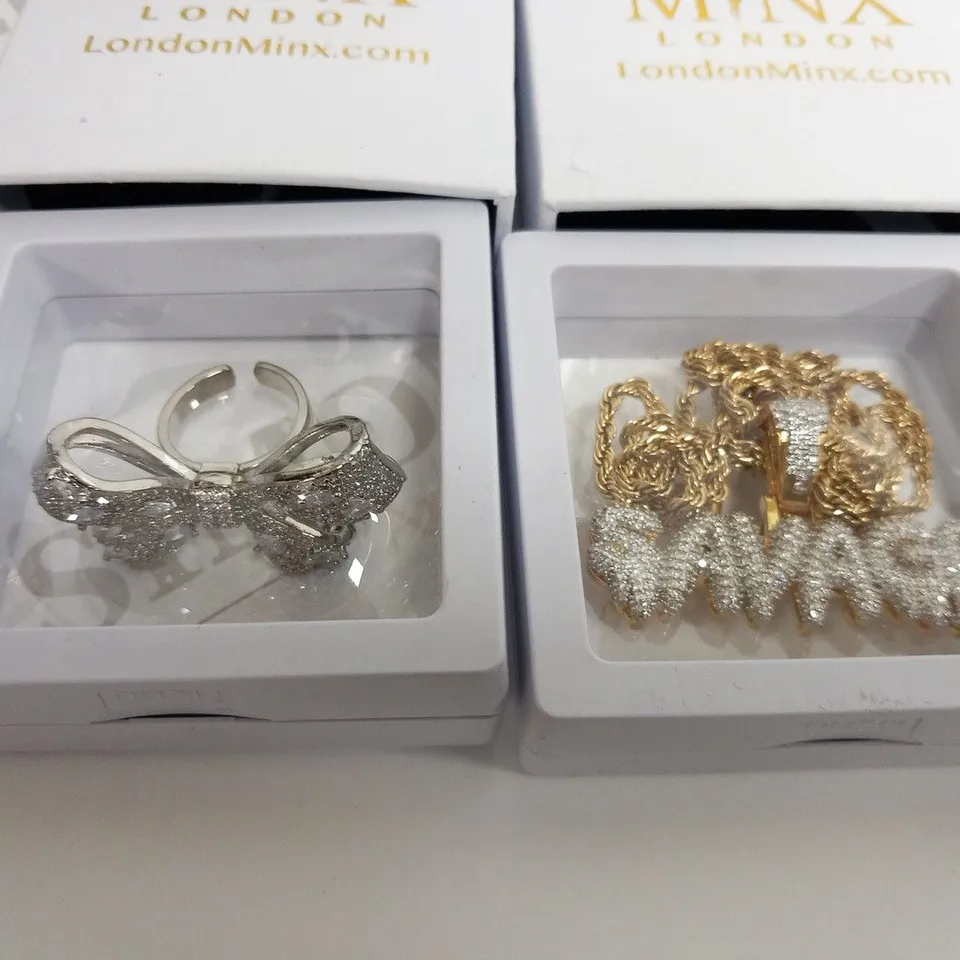 TWO PIECES OF ASSORTED MINX LONDON JEWELLERY