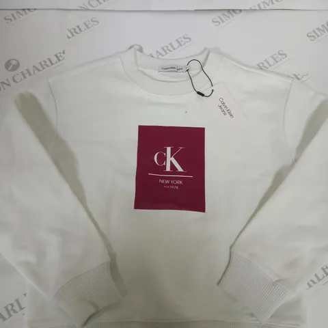 CALVIN KLEIN LONG SLEEVED JUMPER SIZE 8 YEARS