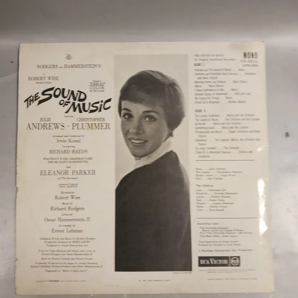 THE SOUND OF MUSIC ORIGINAL SOUNDTRACK RECORDING VINYL 