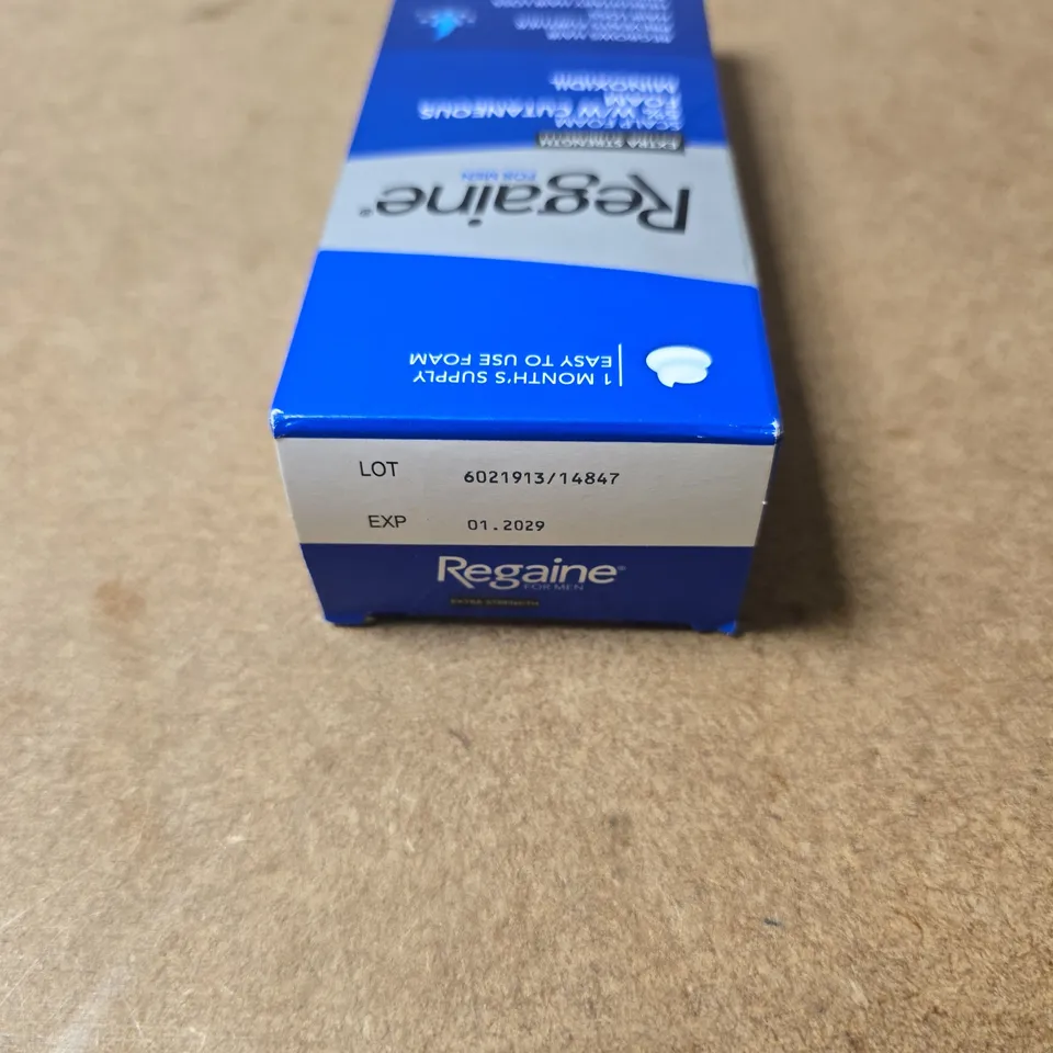 REGAINE FOR MEN EXTRA STRENGTH SCALP FOAM 5% W/W CUTANEOUS FOAM MINOXIDIL 1 MONTH SUPPLY