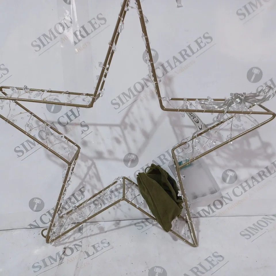 BOXED SARA DAVIES PRE-LIT BEADED STAR