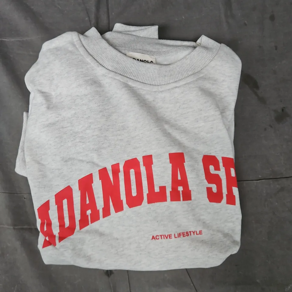 ADANOLA OVERSIZED SWEATSHIRT IN GREY SIZE MEDIUM