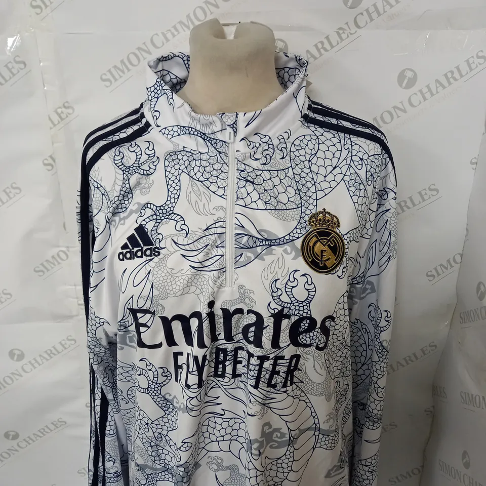 ADIDAS REAL MADRID FC DRAGON EDITION TRAINING TOP SIZE XL