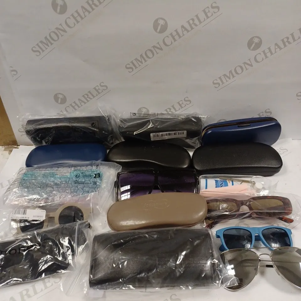 BOX TO CONTAIN APPROX. 22 X ASSORTED GLASSES. BRANDS, SIZES & STYLES VARY 