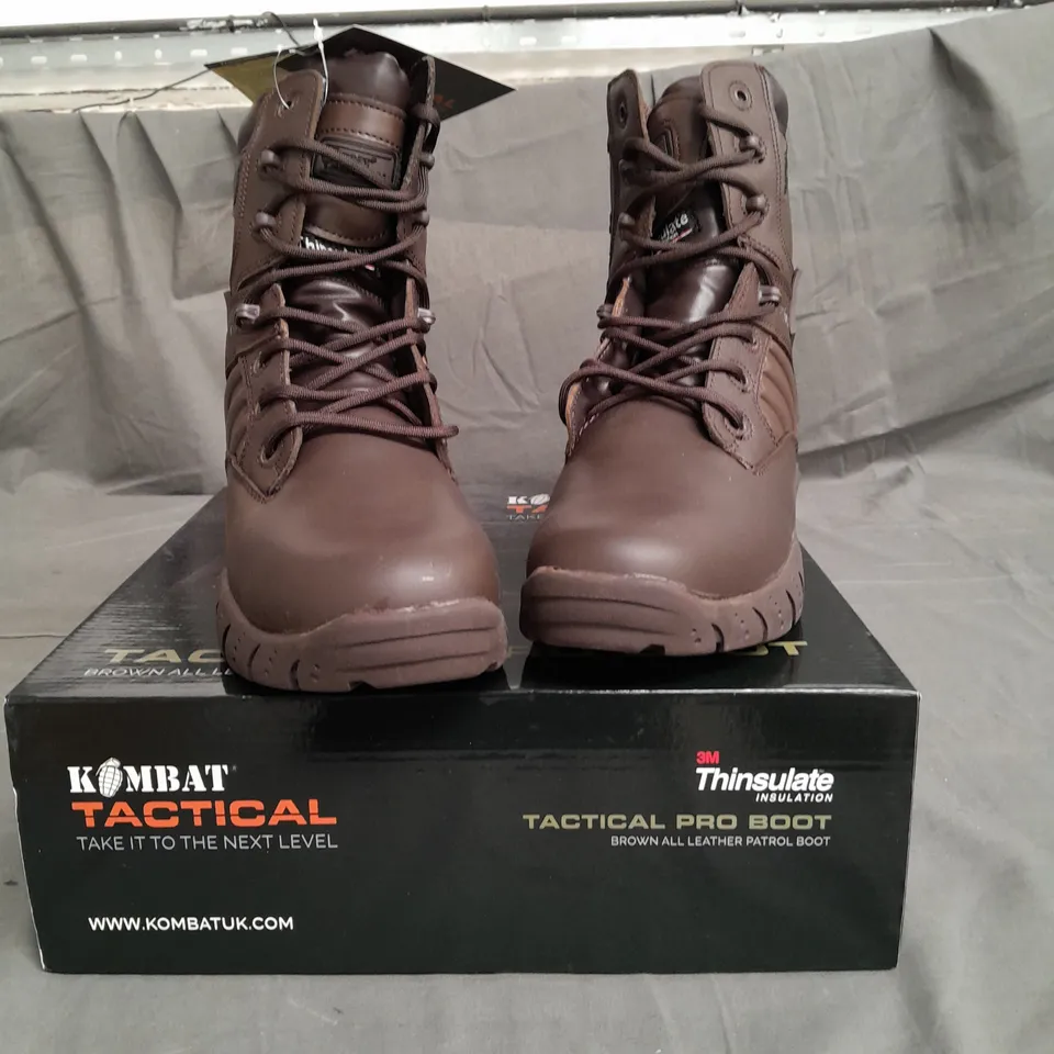 BOXED PAIR OF KOMBAT TACTICAL PRO BOOT SIZE 9