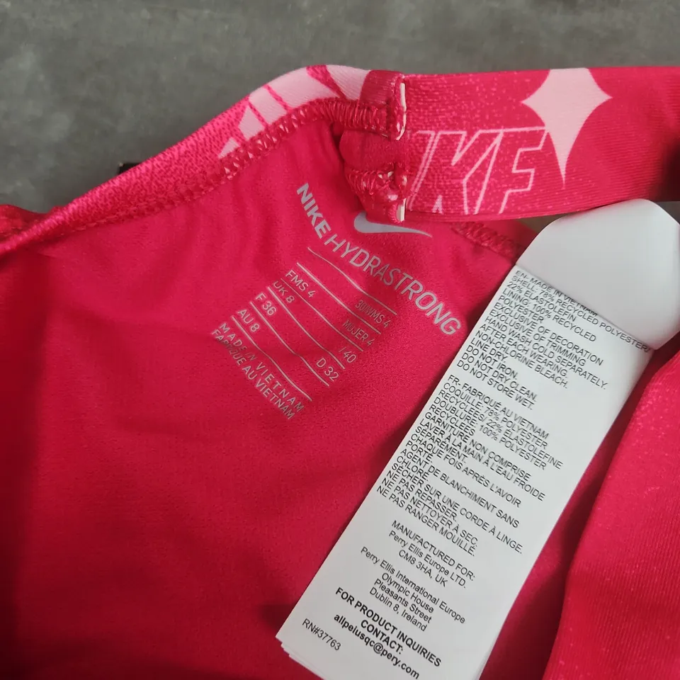 NIKE WOMENS HYDRASTRONG SWIMSUIT IN PINK - SIZE 30