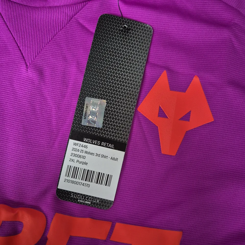 SUDU 2024-25 WOLVES 3RD SHIRT IN PURPLE - 2XL