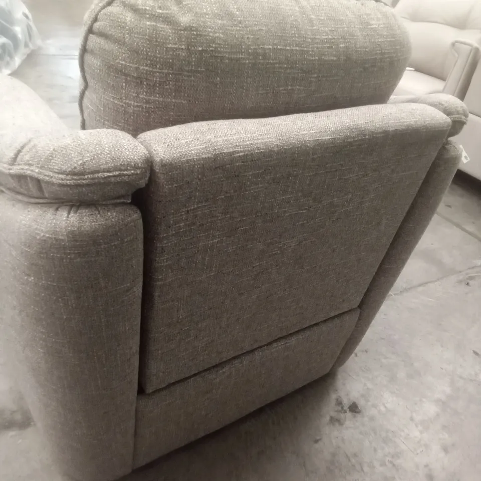 DESIGNER G PLAN MADE JACKSON ELECTRIC RECLINER CHAIR - DAPPLE SPARROW FABRIC