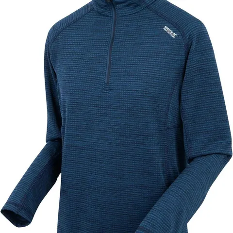 BRAND NEW REGATTA MENS YONDER II HALF ZIP OUTDOOR PULLOVER FLEECE IN MOROCCAN BLUE - XL