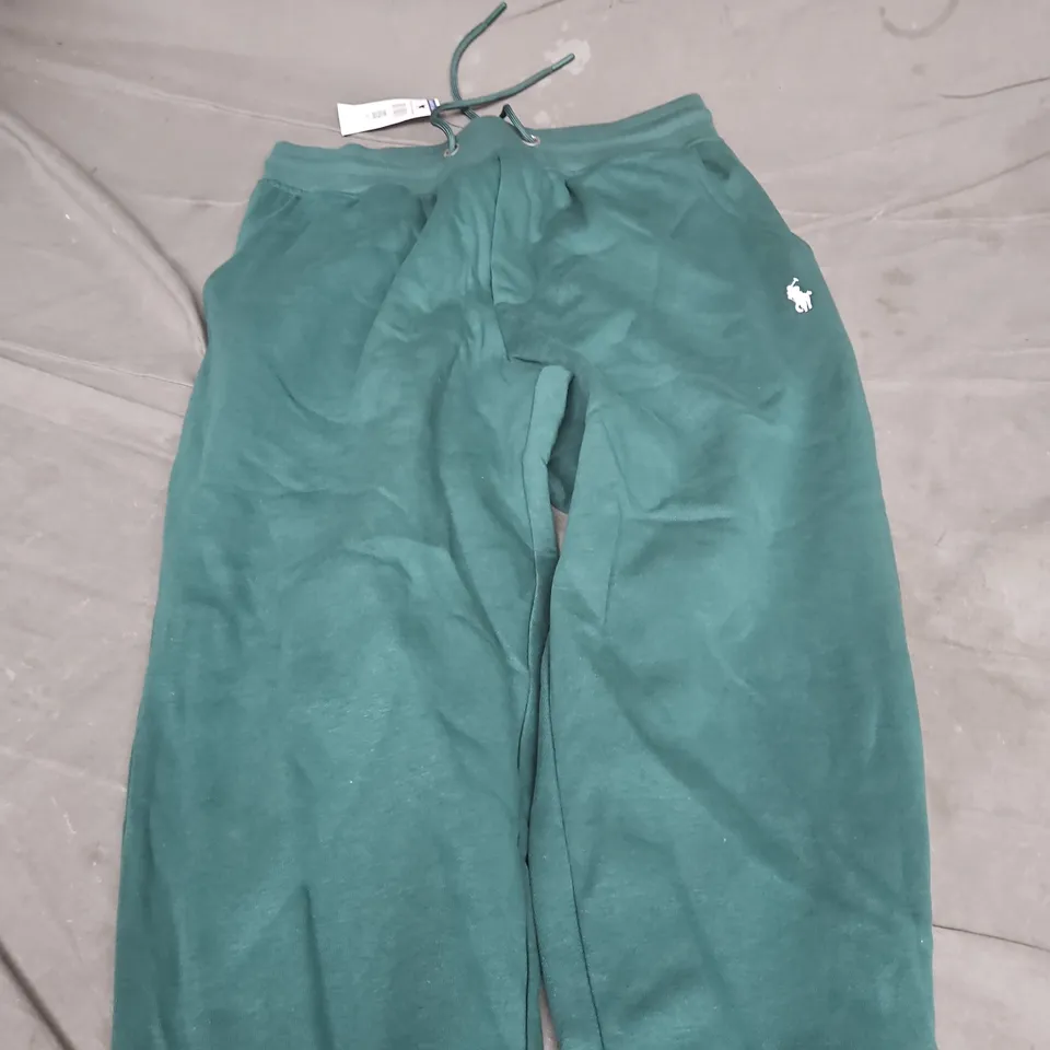 POLO RALPH LAUREN TEAL GREEN JOGGER TROUSERS – SIZE M 