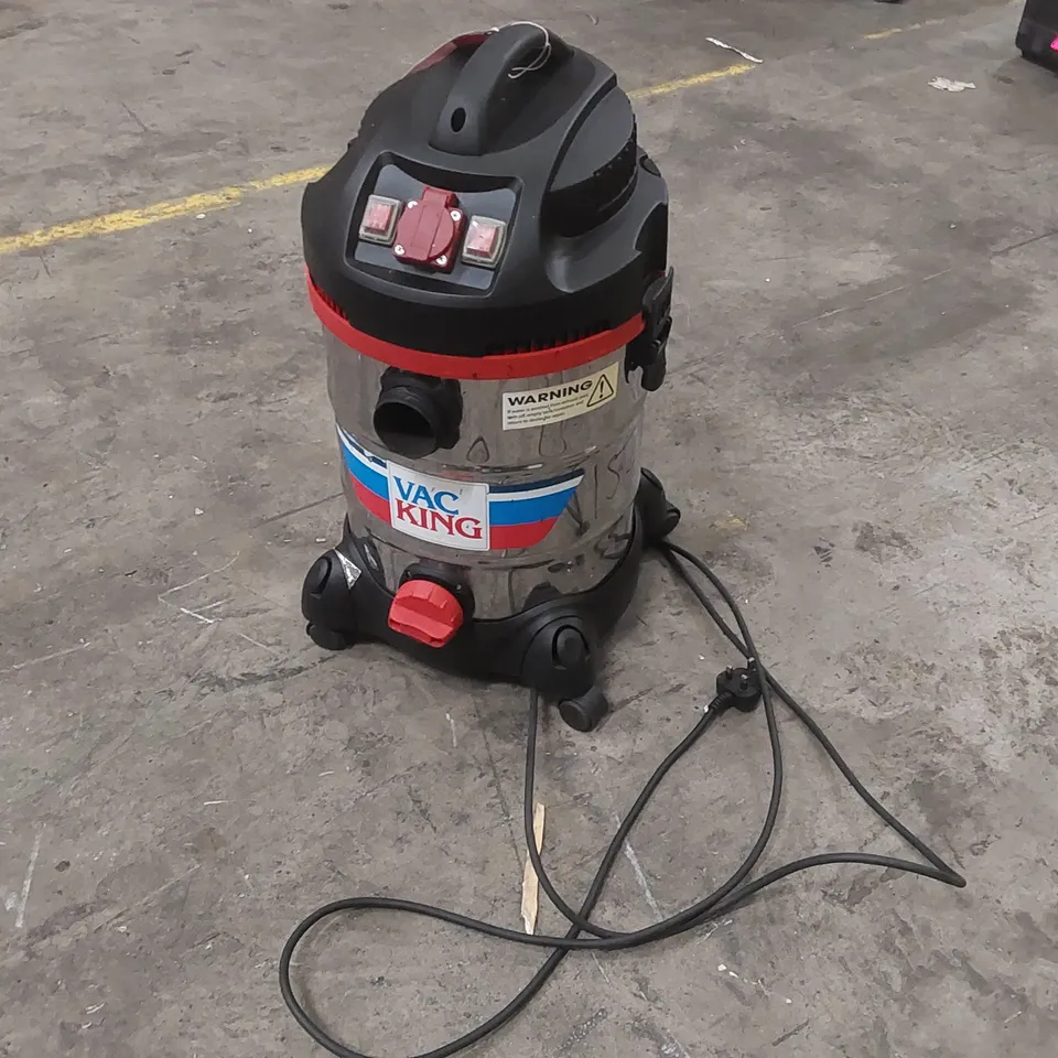 VAC KING CVAC30SSR 30L STAINLESS STEEL WET & DRY VACUUM CLEANER WITH POWER TAKE-OFF (230V)