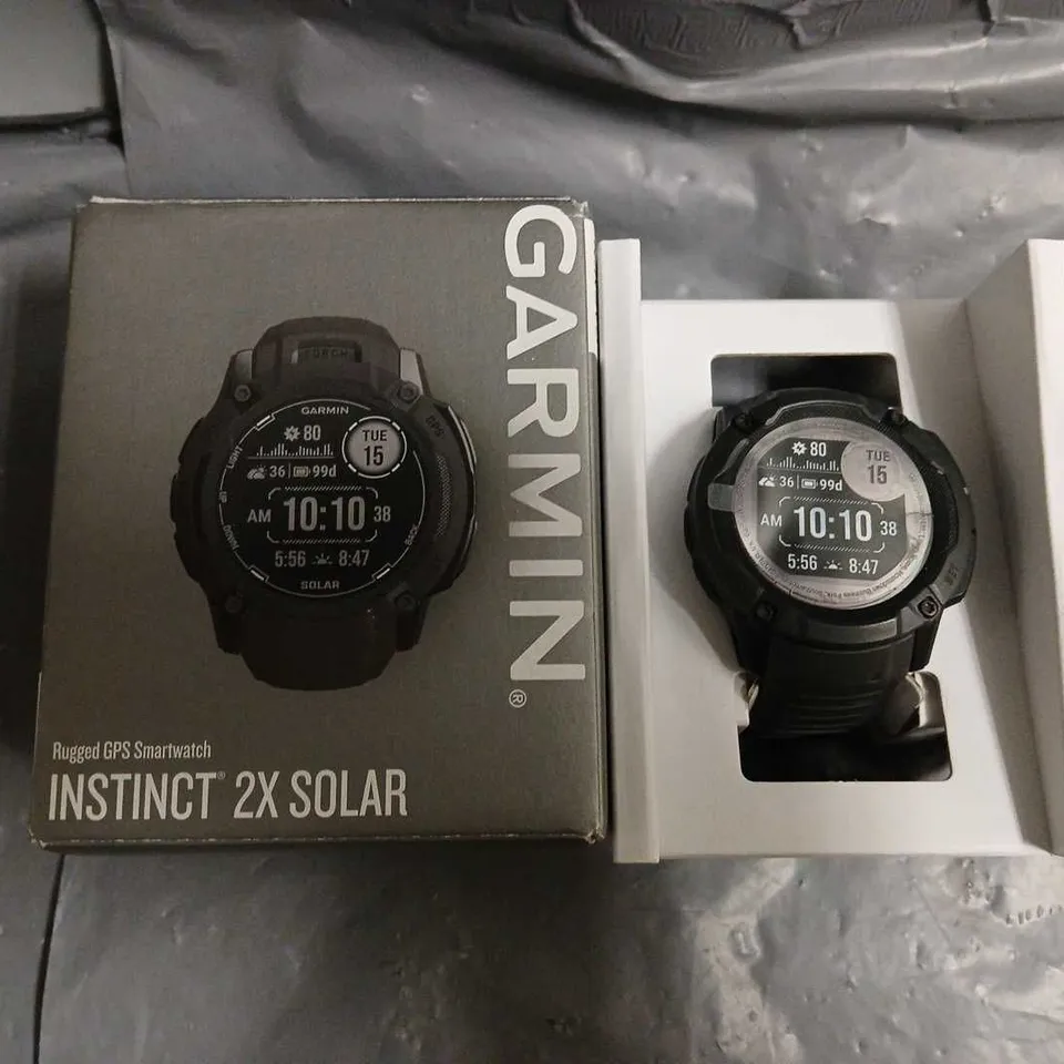 BOXED GARMIN INSTINCT 2X SOLAR BLACK WATCH