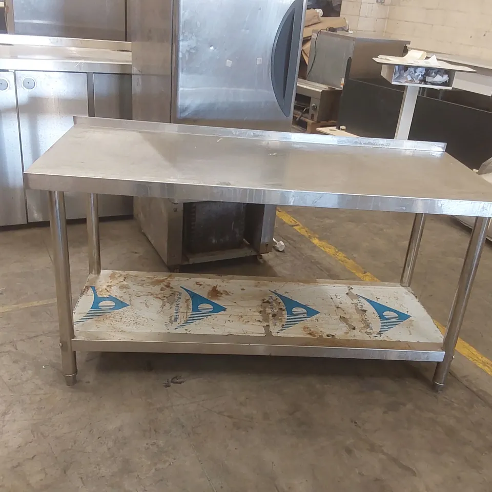 COMMERCIAL STAINLESS STEEL PREP TABLE