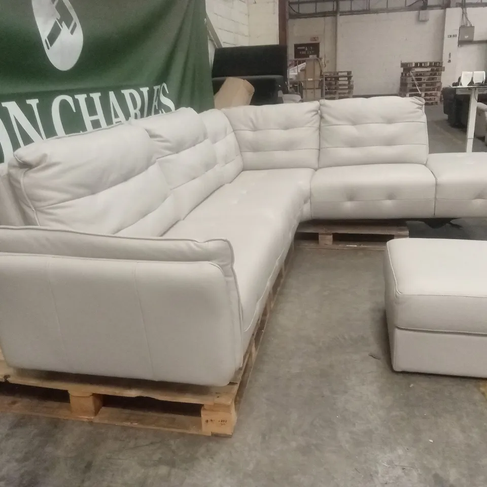 QUALITY DESIGNER ITALIAN MADE BOLZANO LEATHER POWER RECLINING CORNER CHAISE SOFA