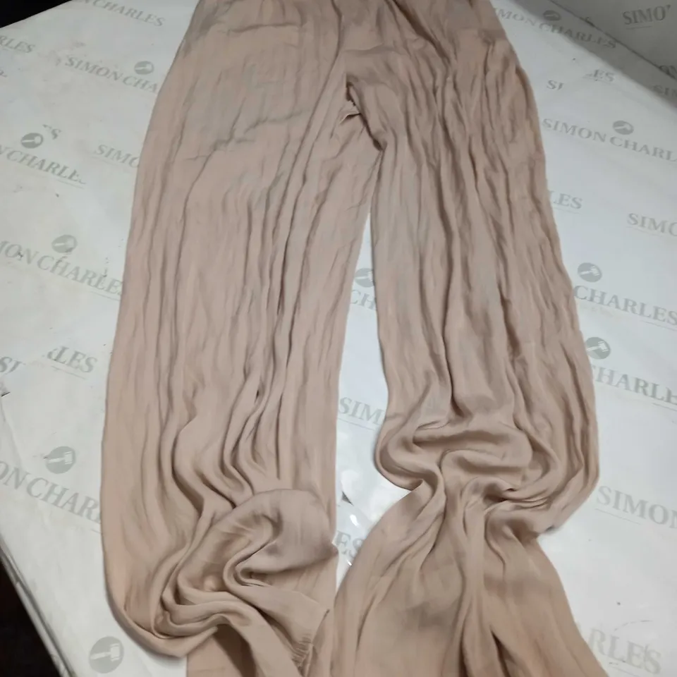 ZARA STRETCH COMFY PANTS IN BEIGE - UK MEDIUM