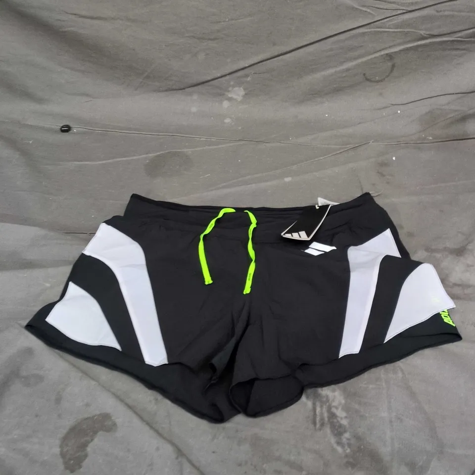 ADIDAS ADIZERO SHORTS IN BLACK SIZE M