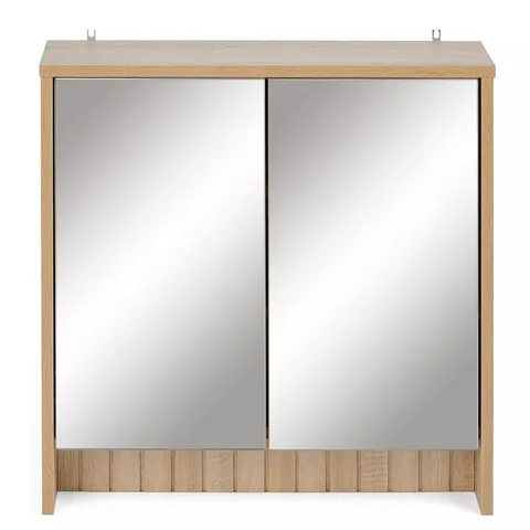 BOXED LOTUS PANNELLED MIRROR CABINET