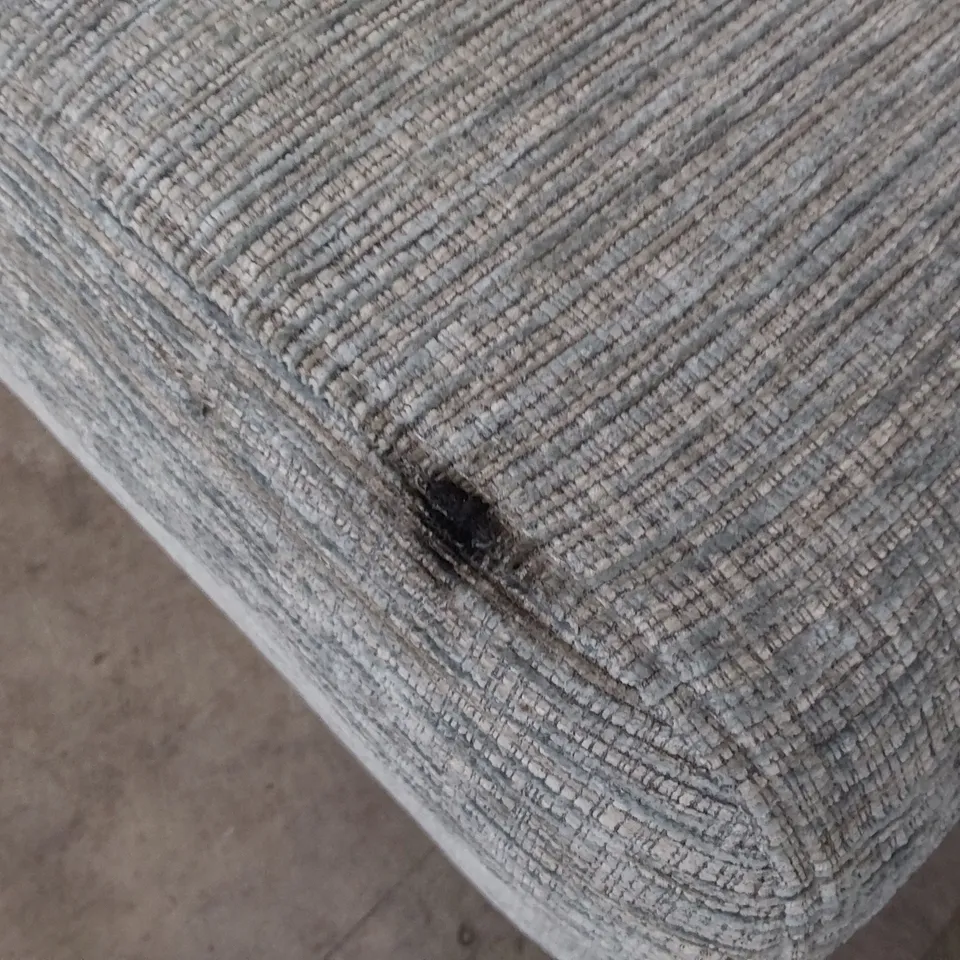 QUALITY BRITISH DESIGNER G PLAN HOLMES FOOTSTOOL FARROW ICE FABRIC