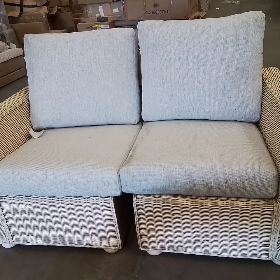 RATTAN SOFA (MISSING MIDDLE)