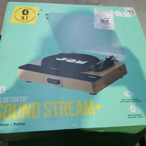 BOXED JAM BLUETOOTH SOUND STREAM+ TURNTABLE