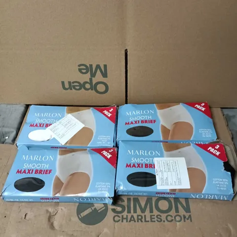 4 X MARLON SMOOTH MAXI BRIEF UK 20/22 BOXED