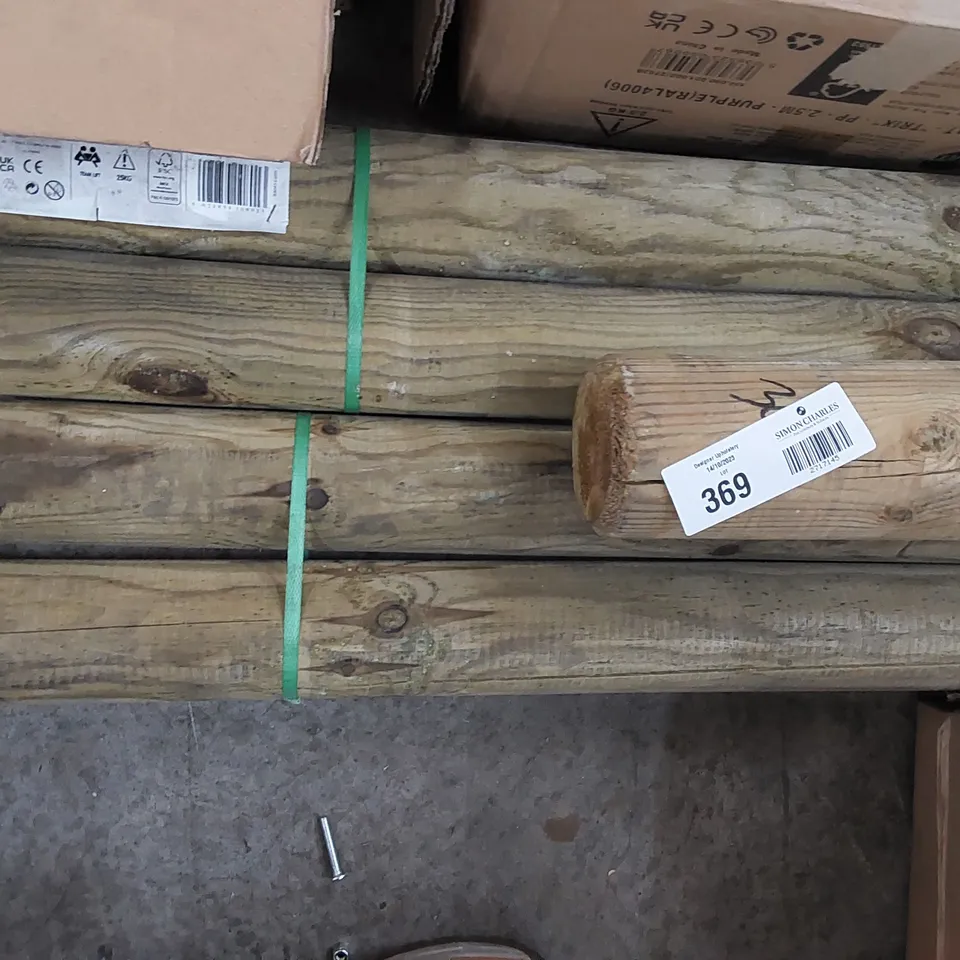 3 BUNDLES OF WOODEN POLES