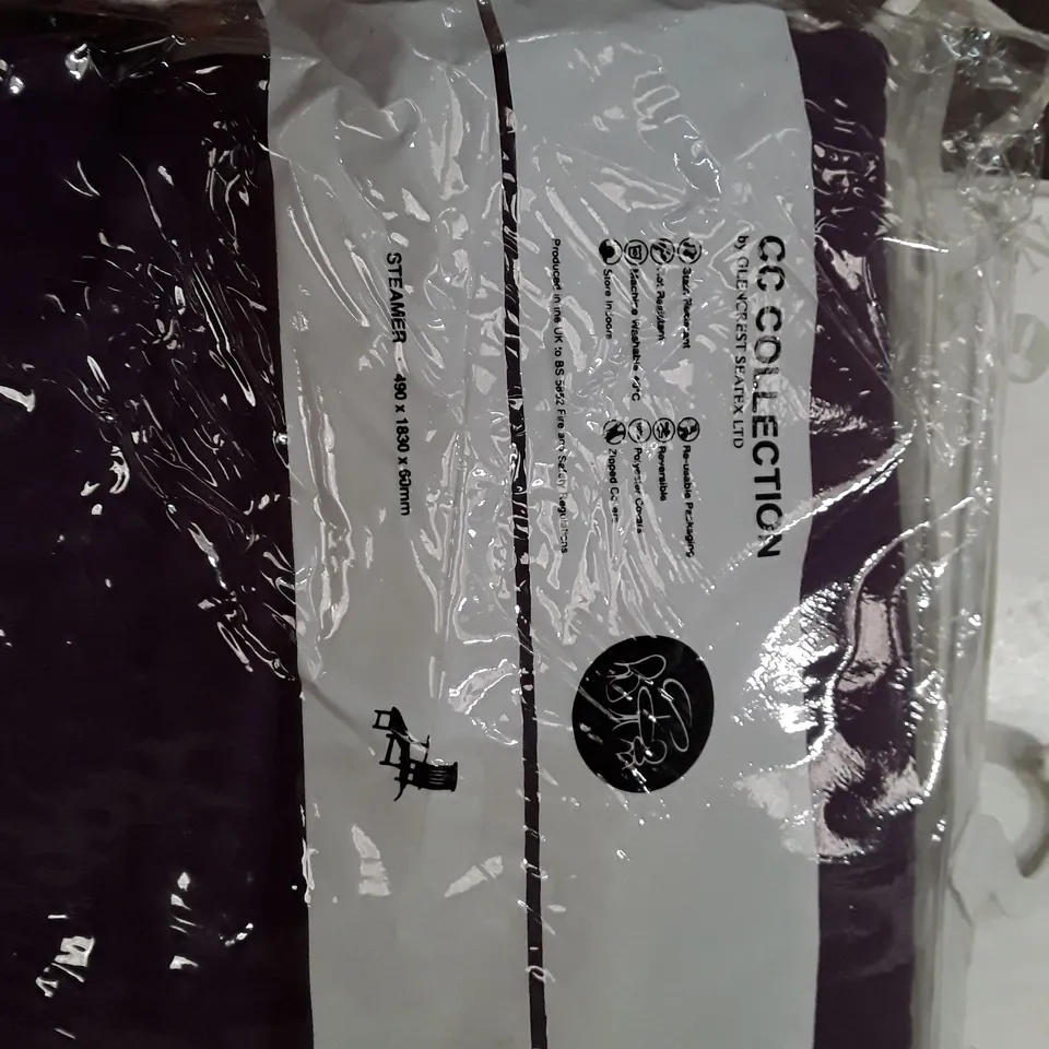 BOX TO CONTAIN 2 GARDEN CHAIR CUSHIONS - PURPLE 