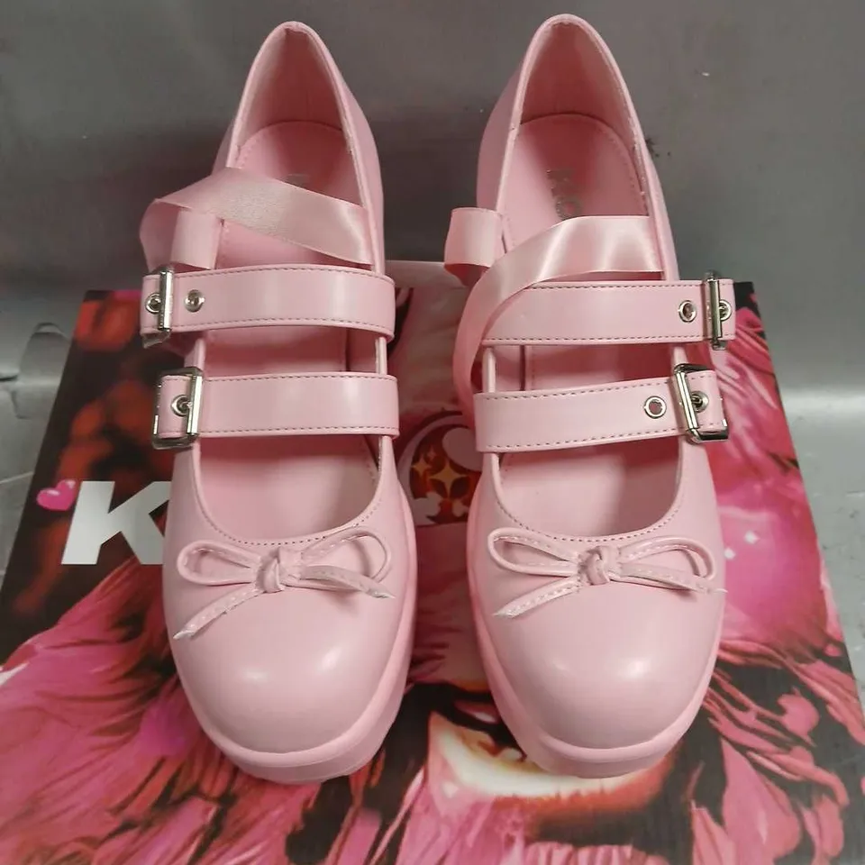 BOXED KOI MIYAKO LACE UP BALLET SHOES- PINK SIZE 5