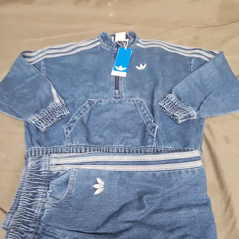 ADIDAS ORIGINAL DENIM TRACKSUIT - AGES 6-7 YEARS