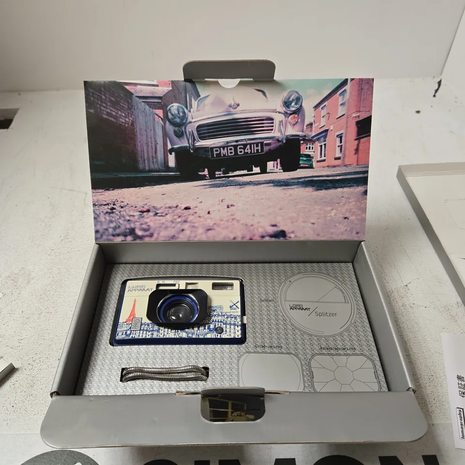 LOMO APPARAT PARIS 35MM FILM CAMERA WITH SPLITZER – BOXED