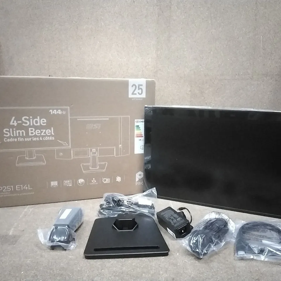 BOXED MSI PRO MP251 E14L BUSINESS BUSINESS PRODUCTIVITY MONITOR