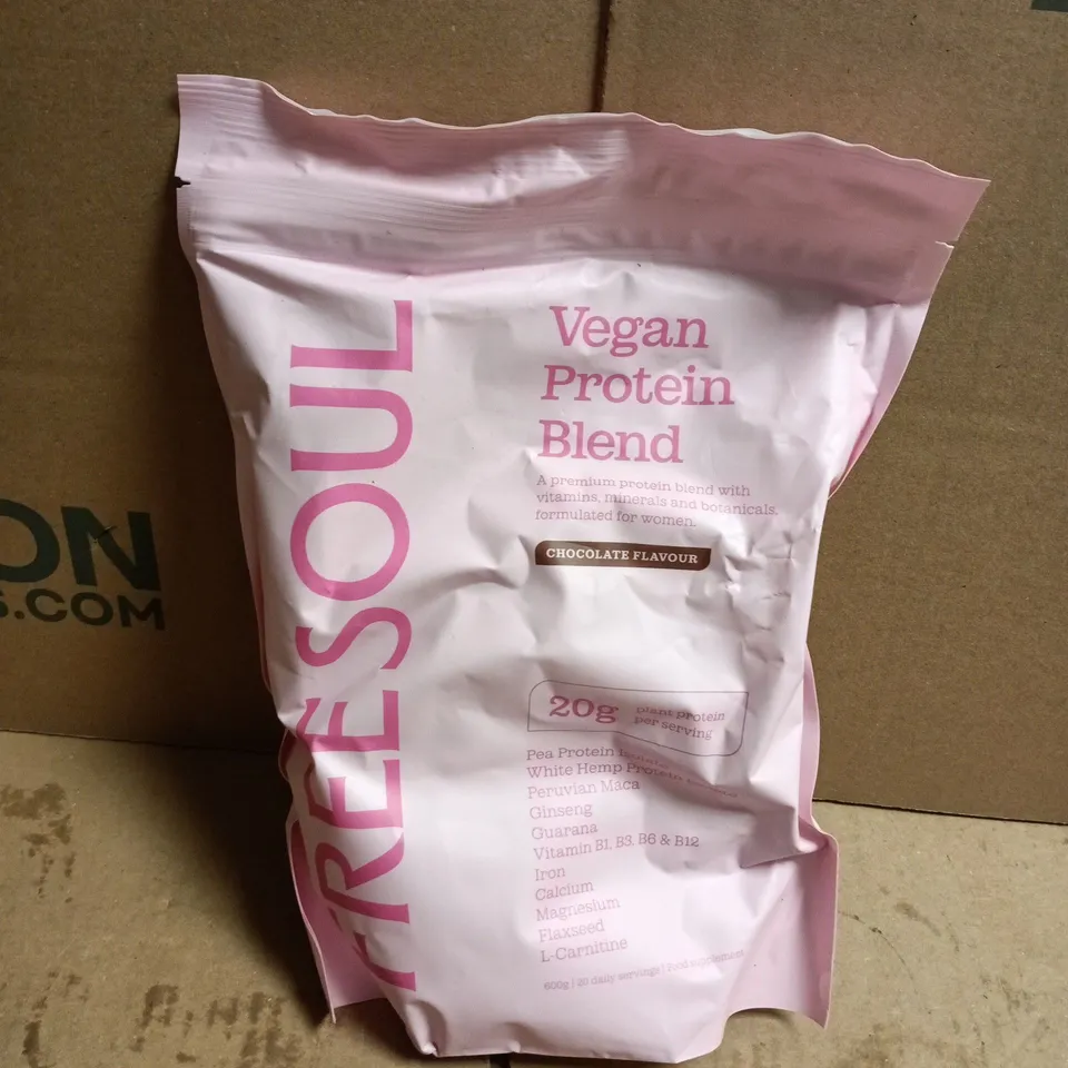 FREESOUL VEGAN PROTEIN BLEND CHOCOLATE FLAVOUR (600G)