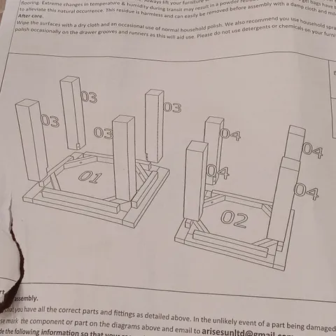 BOXED NEST OF 2 TABLES - ANTIQUE WAX (1 BOX)