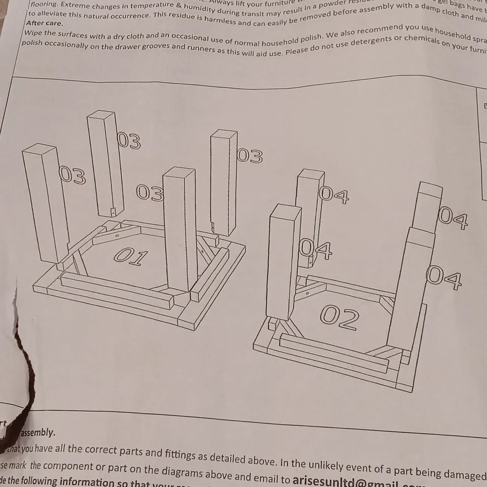 BOXED NEST OF 2 TABLES - ANTIQUE WAX (1 BOX)