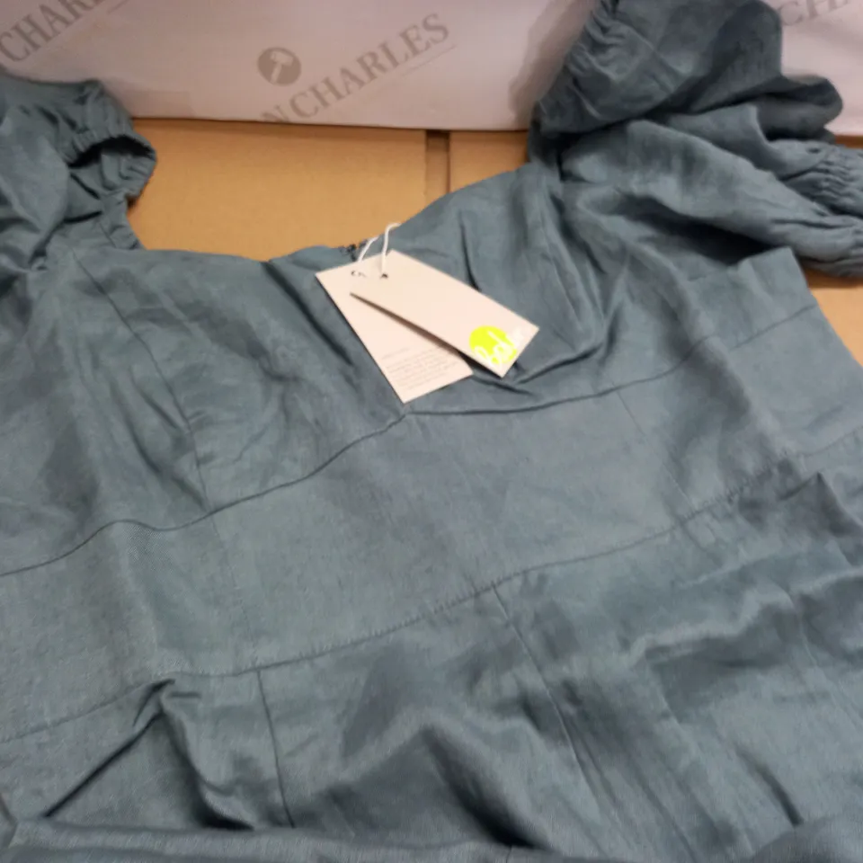 BODEN SWEETHEART LINEN MIDI DRESS - UK 14 L