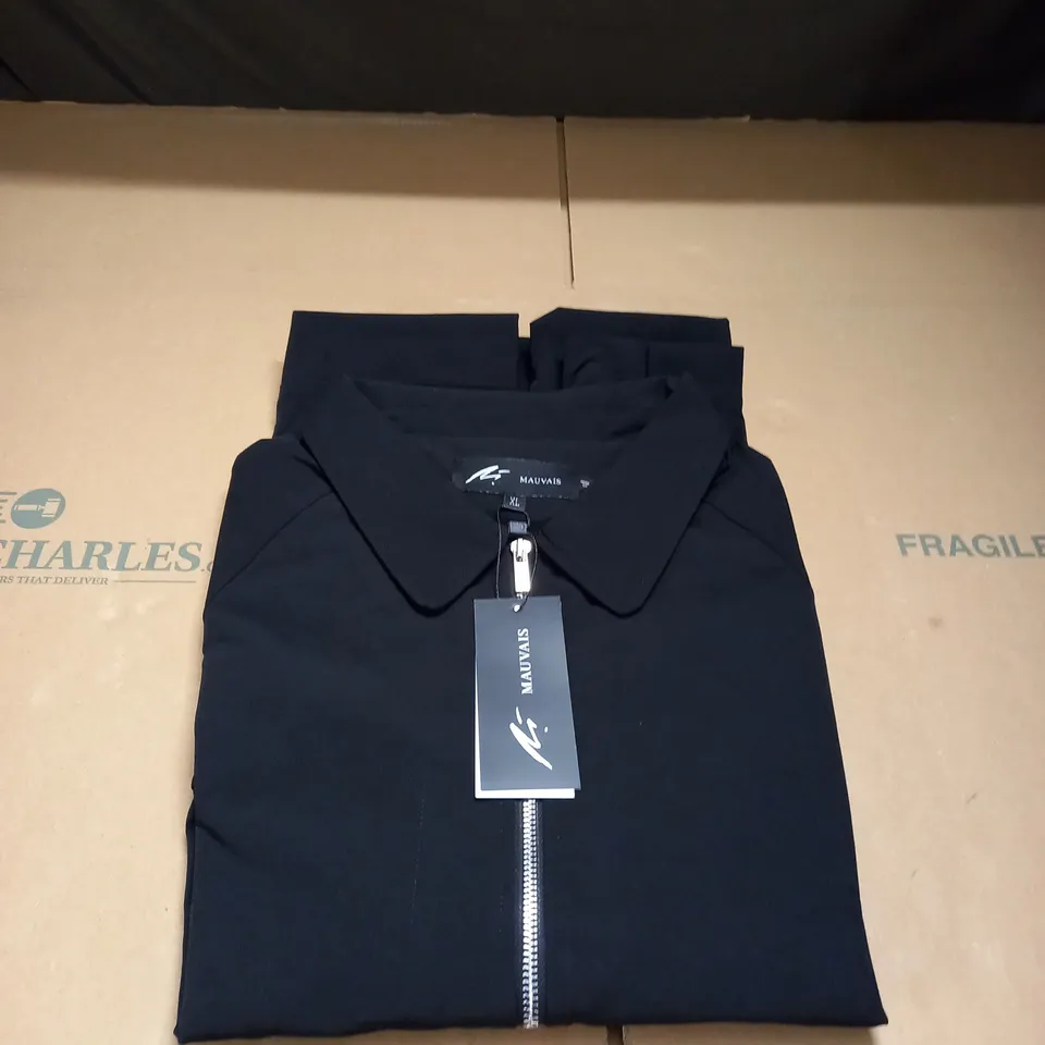 MAUVAIS BLACK WEBBING POCKET CARGO JACKET XL