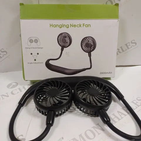 BOXED HANGING NECK FAN - BLACK 