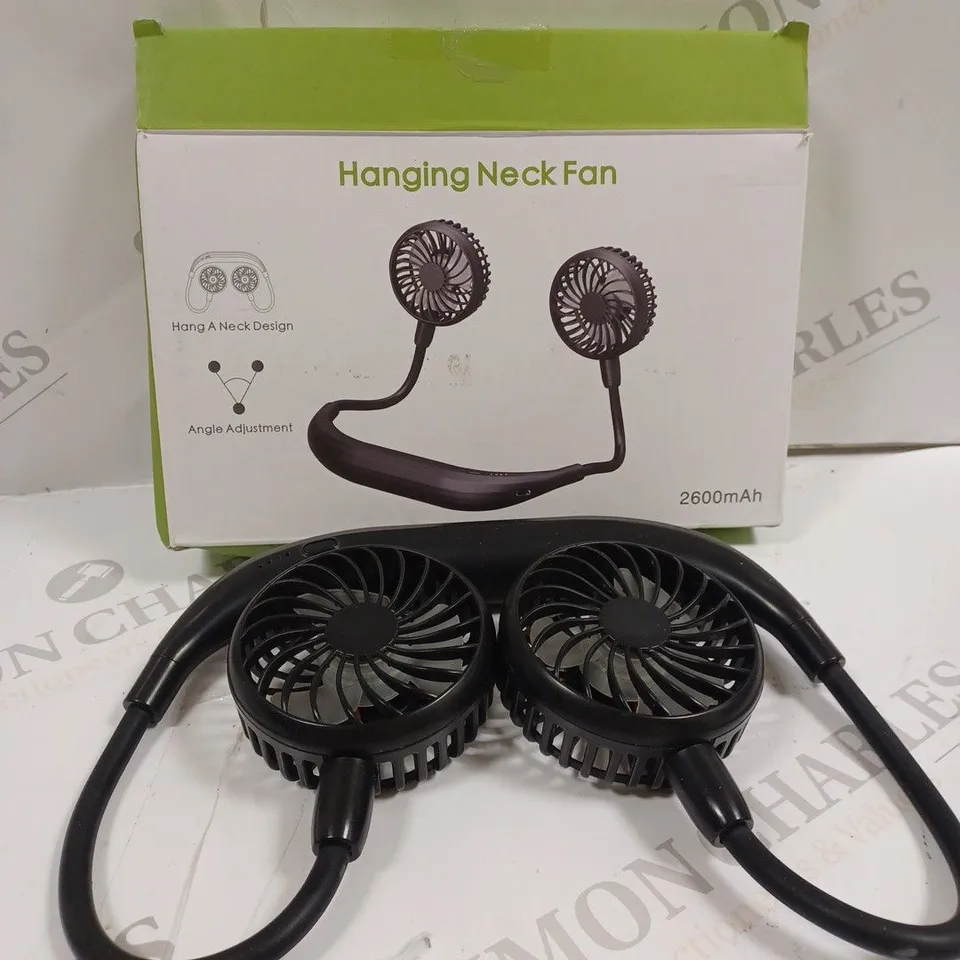 BOXED HANGING NECK FAN - BLACK