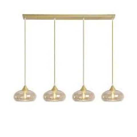 BOXED INGLESBATCH 4-LIGHT KITCHEN ISLAND DOME PENDANT (1 BOX)