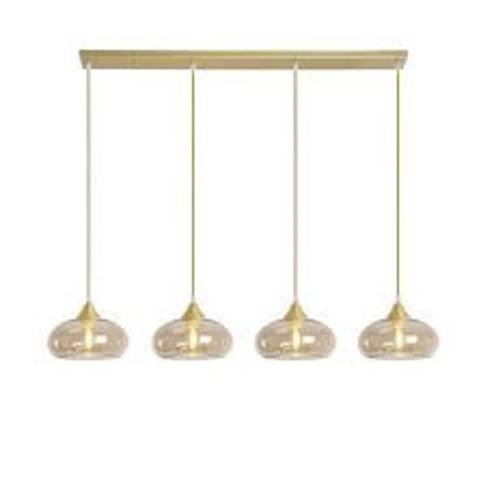 BOXED INGLESBATCH 4-LIGHT KITCHEN ISLAND DOME PENDANT (1 BOX)