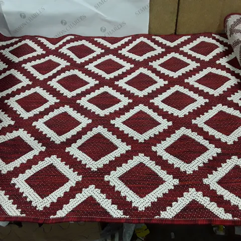SIEBER TUFTED RED OUTDOOR RUG 80×150CM